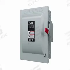 SIEMENS GF223NRA: Fusible, 100 A, Single or Three Phase, 240V AC, Galvanized Steel, Outdoor. Key specifications — Brand: SIEMENS.
