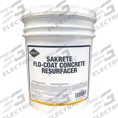SAKRETE Concrete Resurfacer: Flo-Coat Concrete Resurfacer, Cement, 50 lb Container Size - Concrete Resurfacers