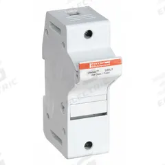 MERSEN Fuse Block: Finger-Safe, 1 Pole, 600 V AC, DIN Rail Mounting, Pressure Plate Termination (MPN US6J1). Key specifications — Brand: MERSEN.