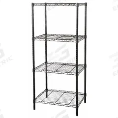 APPROVED VENDOR Wire Shelving Unit: Starter, 36 in x 18 in, 63 in Overall Ht, 4 Shelves, Dry/Wet (MPN 32V392). Key specifications — Recommended Environments: Wet; Color: Black; Finish: Powder Coated; Material: Steel; Brand: APPROVED VENDOR.