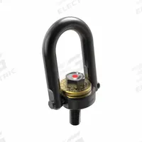 JERGENS Hoist Ring: Pivot/Swivel, w/Indicator, Black Oxide-Coated Steel, 1 1/2"-8, Max. 24,000 lb (MPN 23433-08LC). Key specifications — attr994472: JERGENS; attr994492: 1-1/2"-8; attr998493: Lifting.