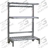 NEW AGE INDUSTRIAL Cantilever Rack: 42 in x 27 in x 72 in, 3 Shelves, 300 lb Shelf Capacity (MPN 99874). Key specifications — Material: Aluminum; Shelf Configuration: Standalone; Brand: NEW AGE INDUSTRIAL.