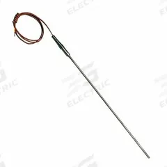 OMEGA Standard Thermocouple Probes: 0°C to 900°C, Type K, For Air Media Type, 6 in Probe Lg (MPN TJ36-CASS-18U-6). Key specifications — Brand: OMEGA; Cable Material: PFA Insulation; Cable Length: 40 in; Maximum Wire Gauge: 24 AWG.