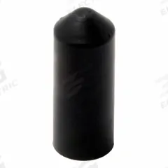 ELECTRIDUCT Heat Shrink End Caps: 25 Pk, 0.39 in I.D. Before Shrinking, 0.16 in I.D. After Shrinking (MPN HSEC-0375-UV-BK-25PK). Key specifications — Shrink Tubing Properties: UV Light Resistant; Shrink Ratio: 3:1; Temp. Range: -55°C to 110°C; Brand: ELECTRIDUCT; _Pack Size: 25.