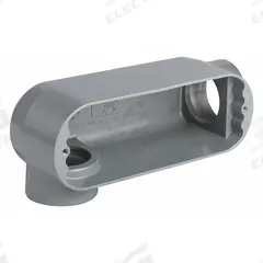Conduit Outlet Body: Aluminum, 3 in Trade Size, LR Body, 173 cu in Body Capacity, Threaded Hub (MPN OLR-8). Key specifications — Finish: Powder Coated; Includes: Set Screw Hubs; For Use With: RMC; Brand: HUBBELL KILLARK; Hub Style: Threaded; Mfr. Series: O.