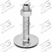 JW WINCO Male-End Leveling Mount: Swiveling Stud, 3/4"-10 Thread Size, 3.15 in, 4,496 lbf Capacity (MPN 41-80-3/4X10-100-D3-UK). Key specifications — Finish: Plain; Base Shape: Round; Load Capacity: 4,496 lbf; Thrust Pad Material: Buna-N; Includes: Rubber Pad.