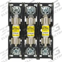 BUSSMANN Fuse Block: Open Block Design, 3 Pole, 600 V AC, Box Lug, Non-Indicating (MPN BMM603-3C). Key specifications — Brand: BUSSMANN.
