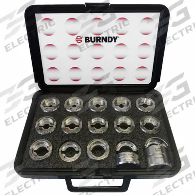 BURNDY Upper and Lower Crimping Die Set: 6 AWG to 750 kcmil Copper, YA/YS, 15 Sizes - Burndy Replacement Crimping Dies