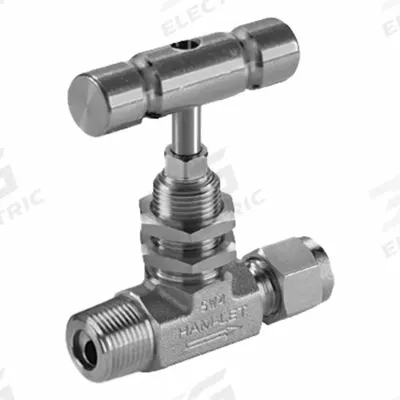 HAM-LET Plumbing Needle Valves: Inline Valve Body, 316 Stainless Steel, Integral Bonnet - Stainless Steel Straight-Body Needle Valves