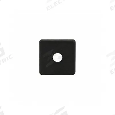 80/20 T-Slot Framing System Profiles: 10 Series, Inch, 1 in x 1/8 in x 1 in, Black - End Caps