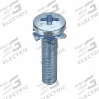 SEMS Screw: External Tooth, #4-40 Thread Size, 1/2 in Lg, Steel, Zinc-Plated, Pan, Phillips, 100 PK (MPN MPPEI0-400500-100P). Key specifications — Drive Size: #1.