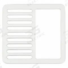 ZURN Grate: Cast Iron, 9 3/8 in Overall Wd, 1 1/4 in Overall Ht, Unfinished, Drop-In (MPN P1900-2-GRATE). Key specifications — Brand: ZURN; Finish: Unfinished; Color: White; Material: Cast Iron; Connection Type: Drop-In; Grate Surface Style: Slotted; Product Type: Grate.