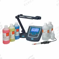 HACH pH Meter: BOD/Dissolved Oxygen/ORP/pH, 0 pH pH Range - Min, 14 pH pH Range - Max (MPN 8506050). Key specifications — pH Accuracy: 0.001/0.01/0.1 pH; Temp Compensation: Automatic; Measurement Components Included: PHC705 RedRod Combined Refillable Glass pH Electrode with 1 m Cable; Reagents and Solutions Included: pH Electrode Cleaning Solution; Test Parameters: BOD; Other Accessories Included: (4) Alkaline 1.5V AA Batteries; Manufacturer Part Number: 8506050.