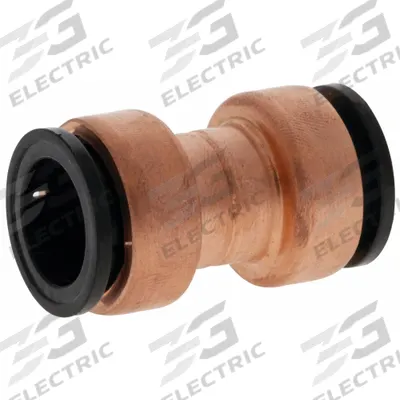 NIBCO Push-Fit Elbow Fitting: Straight, 1/2 in OD x 1/2 in OD Size, Copper - Copper Push-to-Connect Tube Fittings