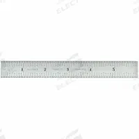 STARRETT Steel Rule, Spring Tempered: C606R-6, 6 in, 0.05 in Thick, 1/10 in/1/50 in, Chrome, Black. Key specifications — attr939978: 1/10 in; attr944136: Case; attr934745: STARRETT; attr944509: Chrome; attr939993: Decimal; attr986193: Etched.