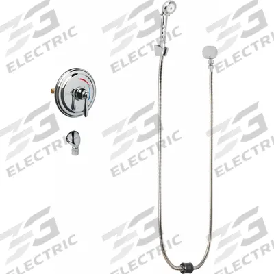 CHICAGO FAUCETS Shower Faucet: SH-TP, 2.5 gpm Handheld Showerhead Flow Rate, Plastic - Shower Faucets with Hand-Held Showerheads