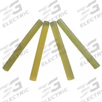 WESTWARD Hot Melt Adhesive: Smooth Sticks, 7/16 in Dia, 4 in Lg, Yellow, 6 ct Pack Qty, 6 PK (MPN 23X757). Key specifications — Primary Applications: General Purpose; Melting Temperature: 176°F; Color: Yellow; Brand: WESTWARD; Materials Bonded: Paper; Secondary Compatible Materials: Leather.