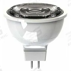 GE LAMPS Compact LED Bulb: LED, MR16, 2-Pin (GU5.3), 6.5 W Watt, 50 W Incandescent Watt Equivalency (MPN LED6.5DMR16W82725). Key specifications — Bulb Finish: Clear; Color Temperature: 2700K; Shatter-Resistant: No; Brand: GE LAMPS; Voltage: 12 V; Bulb Shape: MR16.