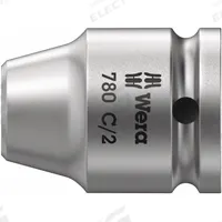 WERA TOOLS Ratchet Adapter: 1/2 in Drive Size, 1/4 in Drive Ratchets, 1 1/4 in Overall Lg, 5 PK (MPN 05344514001). Key specifications — attr1205628: 1/4 in Drive Ratchets; attr1205646: WERA TOOLS.