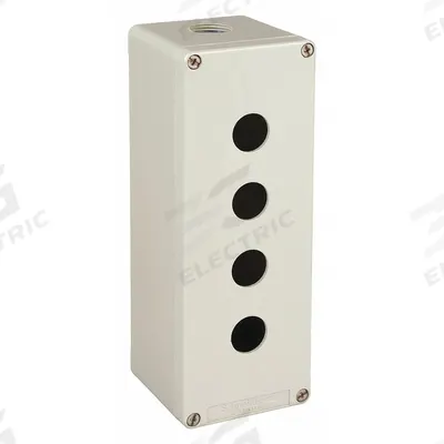 SCHNEIDER Push Button Enclosure: 22mm, 4 Holes, Cast Zinc - Enclosures for 22mm Operators