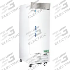 AMERICAN BIOTECH SUPPLY Pharmacy Refrigerator: 26 cu ft, Upright, 2°C to 7°C, 36 1/2 in Overall Dp (MPN PH-ABT-HC-S26S). Key specifications — Door Opening Style: Right; Color: White; Alarm Type: Temperature; Manufacturer Part Number: PH-ABT-HC-S26S; Brand: AMERICAN BIOTECH SUPPLY; Product Type: Pharmacy Refrigerator; Door Type: Swing Solid; Refrigerant Type: R-290.