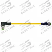 MURRELEKTRONIK Cordset: M12 Male Straight X M8 Female Straight, TPE, Yellow, 2 m Cable Lg (MPN 7700-40561-U030200). Key specifications — Cable Jacket Color: Yellow; IP Rating: IP65; Wire Size: 19 AWG/22 AWG; Brand: MURRELEKTRONIK.