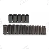 PROTO Impact Socket Set: 1/2 in Drive Size, Small Set (0-50 pieces) Set Size, 19 Pieces, Black Oxide (MPN J74116). Key specifications — attr1204251: PROTO; attr1215453: 1/2 in; attr1215454: 3/8 in to 1-1/2 in.