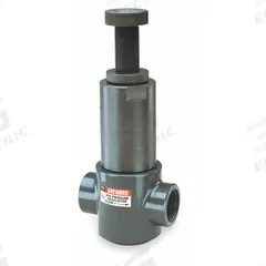 HAYWARD Pressure Regulator: PVC, FPM, Threaded x Threaded, 1 1/2 in Inlet Connection Size (MPN PR10150T). Key specifications — Brand: HAYWARD.