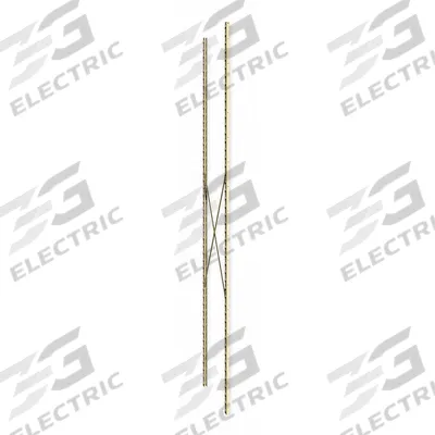 TENNSCO Shelving Post: 144 in Overall Ht, Steel, 16 ga - Steel Posts & Post Kits for Standard Metal Shelving