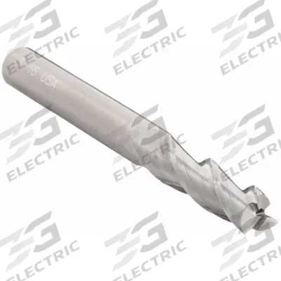 CLEVELAND Square End Mill: Carbide, 3 Flute, 3/16" Mill Dia, 5/8" LOC, 2" OAL (MPN C61666) - Carbide Square End Mills for Aluminum