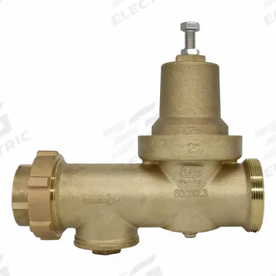 WILKINS Pressure Reducing Valve: FNPT x FNPT, 2 in Pipe Size, Brass, 15 psi to 75 psi - Standard Capacity Water Pressure Regulators