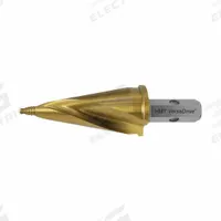 HOLEMAKER TECHNOLOGY Step Cone Drill Bit: 5/16 in to 13/16 in, TiN-Coated HSS, Impact Rated (MPN 505050-0200). Key specifications — attr1234925: HOLEMAKER TECHNOLOGY; attr1234936: Impact Rated; attr1234951: 5/16 in to 13/16 in.