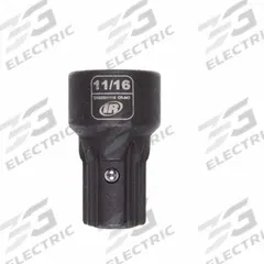 INGERSOLL RAND Impact Socket: SAE, 11/16 in Socket Size, 6-Point, Std, 1 9/16 in Overall Lg (MPN DXS2SH1116). Key specifications — attr1215501: INGERSOLL RAND; attr1215515: Manganese Phosphate; attr1215518: 11/16 in.