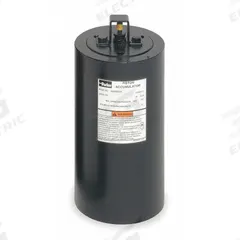 PARKER Piston Accumulator: 116 cu in Fluid Volume, 126 cu in, 397 gpm Max. Flow, 1-5/8-12 (#20) (MPN A4N0116D1KGRG). Key specifications — attr98883: PARKER; attr95466: 32 to 165°F for Water Based Hydraulic Fluids and Water-Glycol.