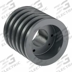 APPROVED VENDOR V-Belt Pulley: B44, 5 Groove, 4.75 in OD, Bushed Bore, SD, Quick Detachable, Plain (MPN 5B44SD). Key specifications — attr1318293: B44; attr1318301: 4.4 in (5L, B); attr1318291: 5L, B, or BX.