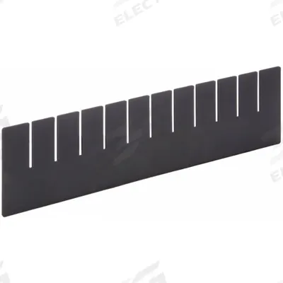 LEWISBINS Divider: 15 1/4 in x 4 1/2 in, Plastic - ESD Divider Box Dividers