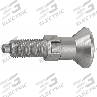 KIPP Indexing Plunger: Locking, SS, 3/8"-24 Thread - Locking Pull-Knob Indexing Plungers