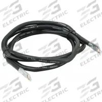 ROAD POWER Battery Cable with Lugs: Switch to Start Cable, 4 ga Wire Size, 68 in Overall Lg, Black (MPN SS68-4). Key specifications — Termination Type: Switch to Start Cable; Connection Type: Flattened Lug; Maximum Voltage: 12V; Wire Color: Black; Wire Size: 4 ga; Brand: ROAD POWER.