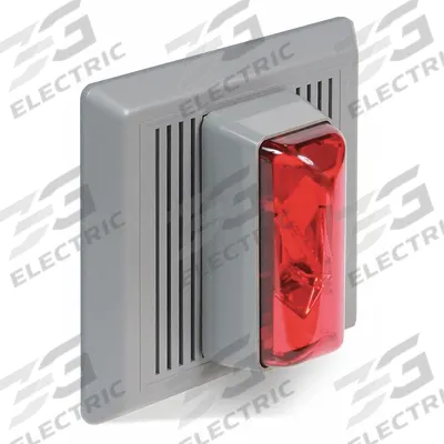 EDWARDS SIGNALING Horn Strobe: 120V AC, 5 1/2 in Overall Wd, 5 1/2 in Overall Lg - Horn Alarms with Strobe Light