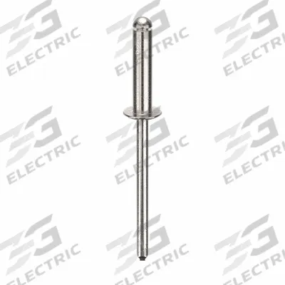 APPROVED VENDOR Blind Rivet,1 39/40" L,0.156" dia,PK500: Inch, 1 31/32 in Overall Lg, 43/64 in Body Lg - Domed-Head Blind Rivets