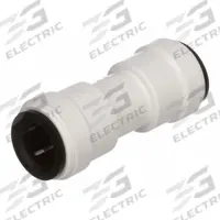 WATTS Push-Fit Fitting: Straight, 3/8 in OD x 3/8 in OD Size, Push-to-Connect x Push-to-Connect (MPN 3515-08). Key specifications — Brand: WATTS.