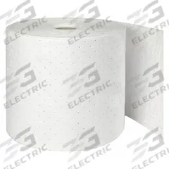 BRADY SPC ABSORBENTS Sorbent Roll: Polypropylene, White, 150 ft Roll Lg, 15 in Roll Wd (MPN OP315P). Key specifications — Brand: BRADY SPC ABSORBENTS; Material: Polypropylene.