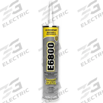 ECLECTIC Construction Adhesive: E6800, 10.2 fl oz, Cartridge, Clear - General Purpose Construction Adhesives