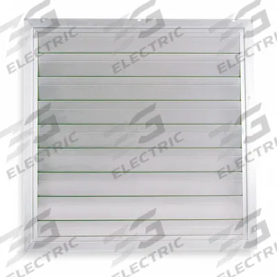 Dayton 50.75"H-W 4.5"L Alu Intake Shutter Dampr: For 48 in Fan, Single Panel, 50 3/4 in H - Universal-Mount Backdraft Dampers