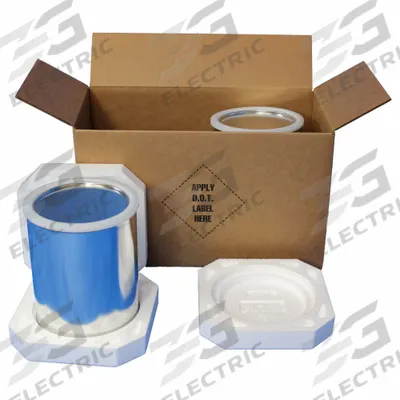 POLAR TECH Paint Can Shipper Kit: 17 1/8 in x 8 5/8 in x 10 1/8 in, ( 2 ) : 1 gal Paint Can - Paint Can Shipping Kits
