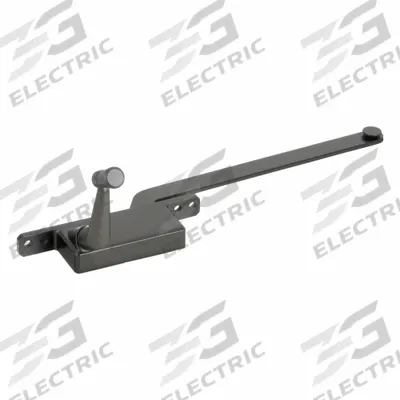 APPROVED VENDOR Window Operator: Crank, Handle Included, Left-Hand, Frame, Gray - Awning & Casement Window Operators & Handles