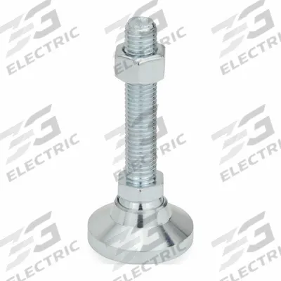 JW WINCO Male-End Leveling Mount: Swiveling Stud, M10 Thread Size, 32 mm - Swivel Male Leveling Mounts