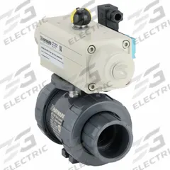 HAYWARD FLOW CONTROL Pneumatically Actuated Two-Way Ball Valve: 1 1/2 in, PVC, Full Port Ball Port (MPN PSSTBH115STEA9). Key specifications — Brand: HAYWARD FLOW CONTROL; Pilot Solenoid Voltage: Not Included.