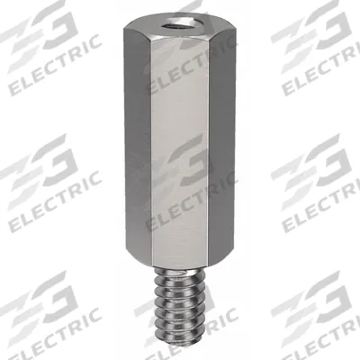 APPROVED VENDOR Standoff: Male x Female, #6-32 Thread Sz, 1 1/4 in Lg, Hex, Stainless Steel - Stainless Steel Male x Female Standoffs