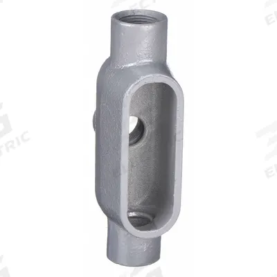 HUBBELL KILLARK Conduit Outlet Body: Iron, 1 1/2 in Trade Size, TB Body, 27 cu in Body Capacity - TB - Tee Type